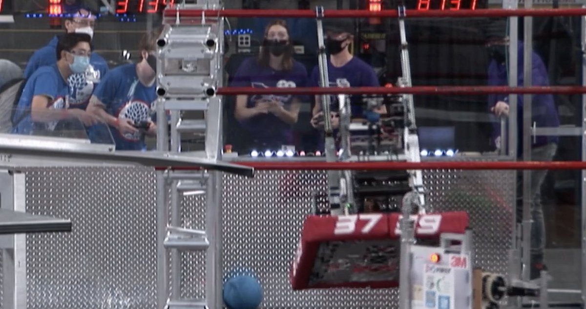 MsLedvinka's tweet photo. My kids are having a blast watching the live stream of today's Robotics competition. Cheered on our own #Oakbotics just a few moments ago! #GoOaks @Oakridge_SS @FRC_3739 https://t.co/PlVpz2QIU1