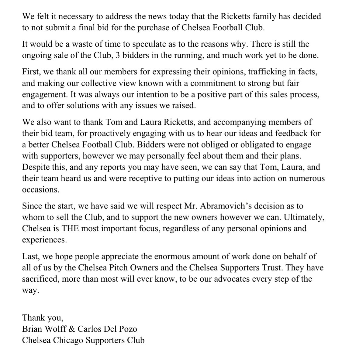 Chelsea Chicago tweet media