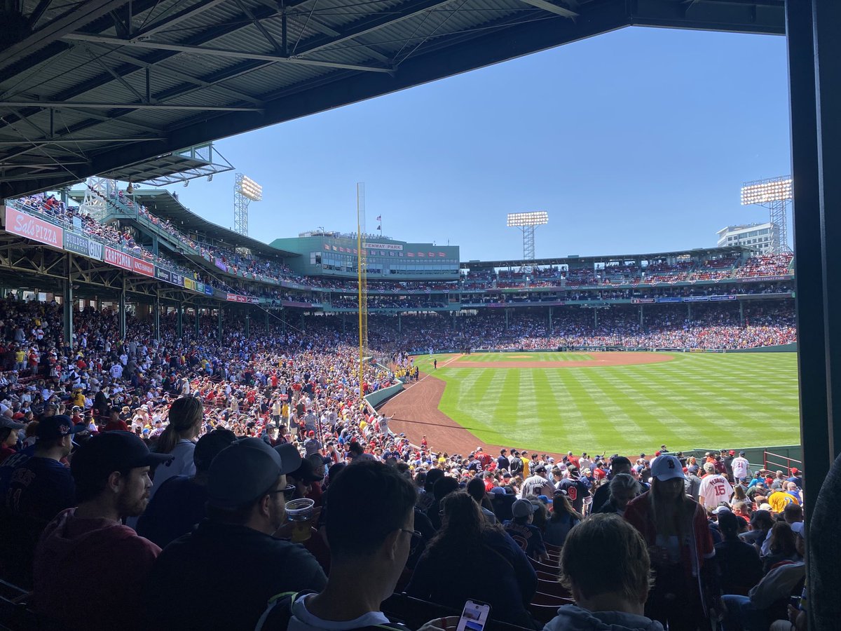A beautiful opening day at Fenway enjoying the joy of Sox!