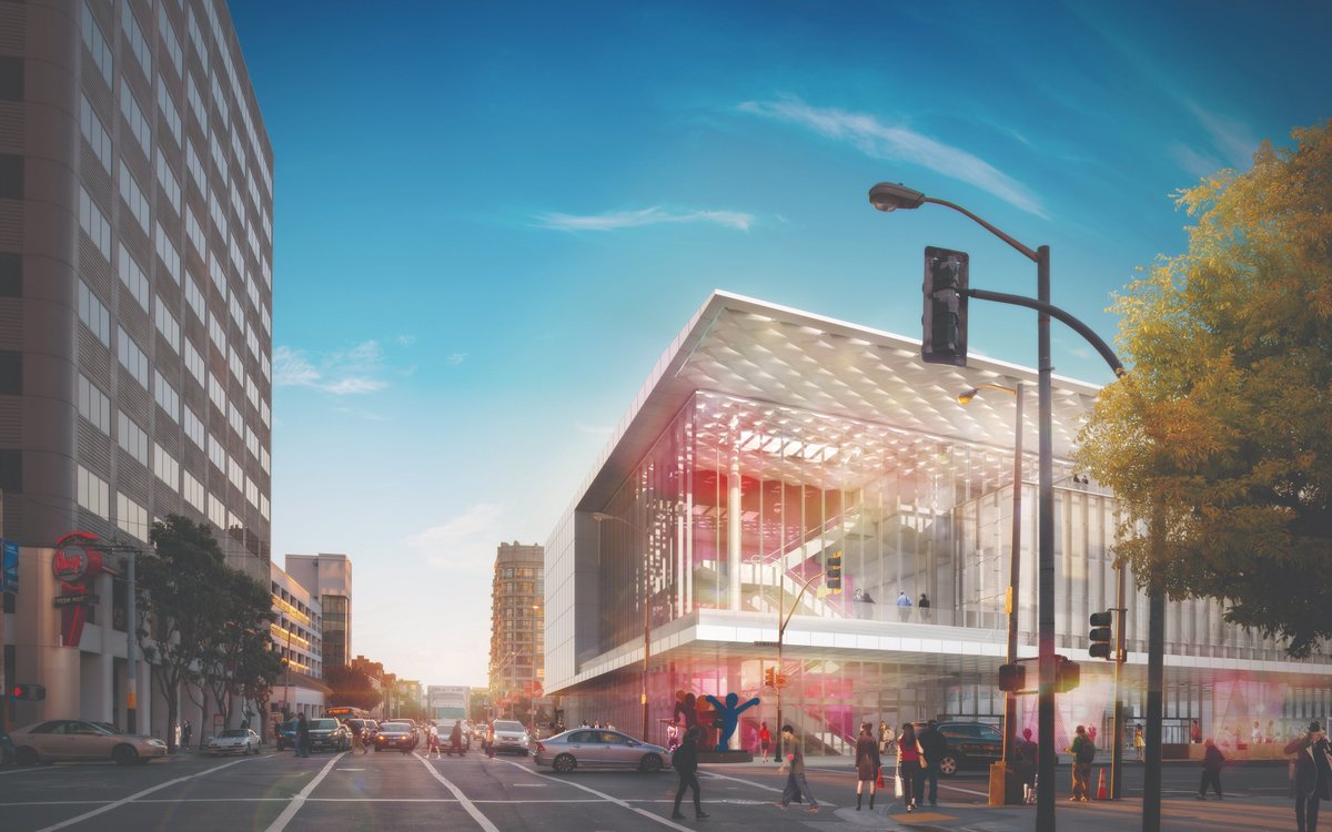 PacificInstitut's tweet photo. #SF's #Moscone Convention Center has an onsite #water system that treats and reuses rainwater collected from its roof and condensate from the building’s cooling system/foundation drainage. This offsets ~15 million gallons of potable water use/year. (3/8) #UntappedWaterPotential https://t.co/BbFr9PmxwT