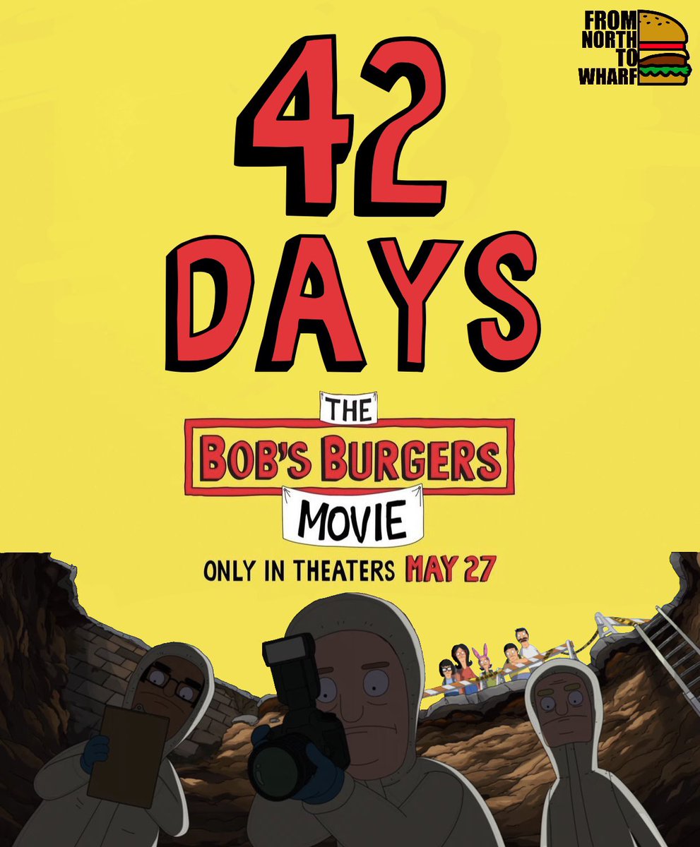 NorthToWharf's tweet photo. What did they find in the sinkhole?! Find out in 42 days when #thebobsburgersmovie comes out in a theater near you! https://t.co/R1Dd45Ypum