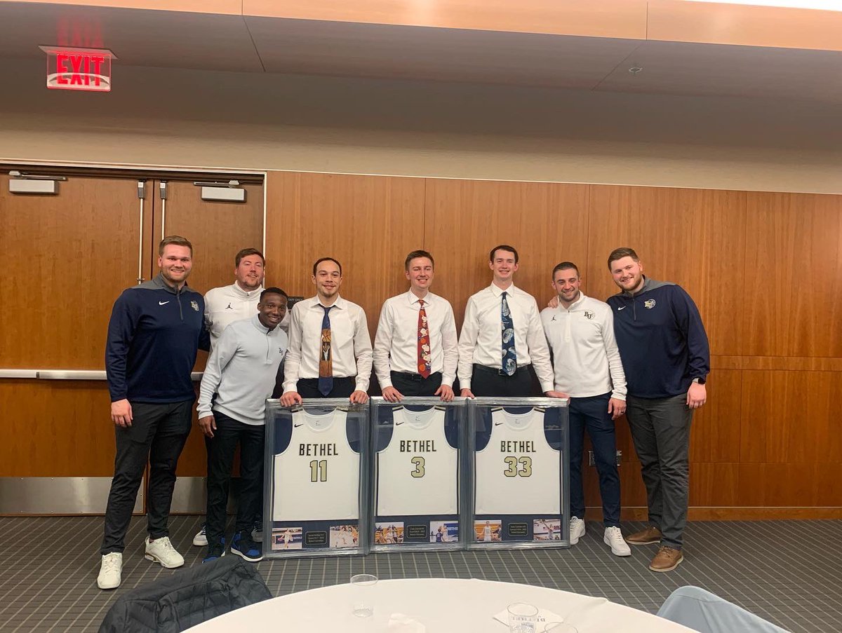 BethelRoyalsMBB's tweet photo. Such a fantastic way to cap off the 2021-2022 season. Thanks to all the families that were able to attend and good luck to all the seniors. You’ll be missed! #BUBasketball https://t.co/zUd6HJusbQ