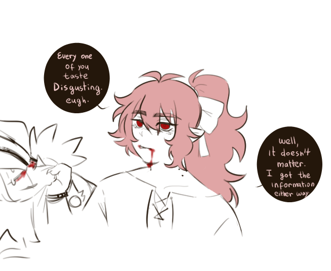 catwillscream's tweet photo. //cw blood 

memory drinker vampire diluc...
lots of thoughts- 

#GenshinImpact #diluc #vampireDiluc #pyroagent https://t.co/tirraY990H