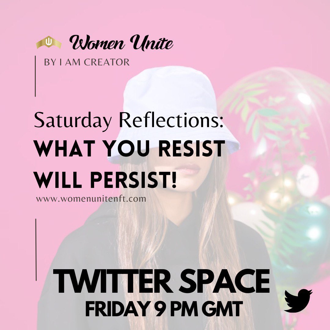 ETwitter spaces not to miss this weekend !! It’s going to electric. <a href="/be_idole/">BE | ɪᴅᴏʟᴇ</a> <a href="/MrsSalazarT/">Tiffany Salazar 2.0 WU|1008|IAV</a> <a href="/limitlez111/">WU Mona Edwards</a> <a href="/TanyaLPrince11/">Tan-ya L Prince: Living a Transformed Life!</a> <a href="/MDOT_SUCCESS/">MsMalika | WU</a> <a href="/TatjanaClass/">Tatjana Sofie</a> <a href="/WomenUniteNFT/">courtney</a> Come on up and chat to us and tell us of your experiences on these topics. Sunday wins are one of my favorite spaces
