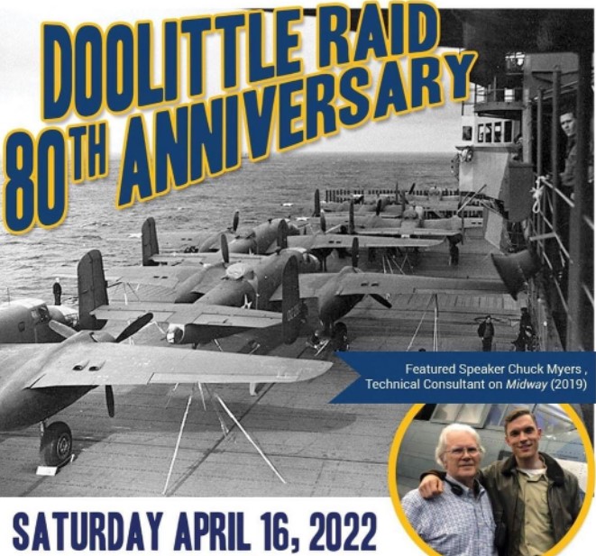 Alameda_Sun's tweet photo. Tomorrow, the USS Hornet Museum will hold an 80th anniversary celebration of the Doolittle Raid https://t.co/zOvuuBLGin #alameda #doolittleraid #jimmydoolittle #WorldWarII #usshornet #usshornetmuseum #pacifictheater #ussenterprise  #WWII https://t.co/nd3GVpI5sW