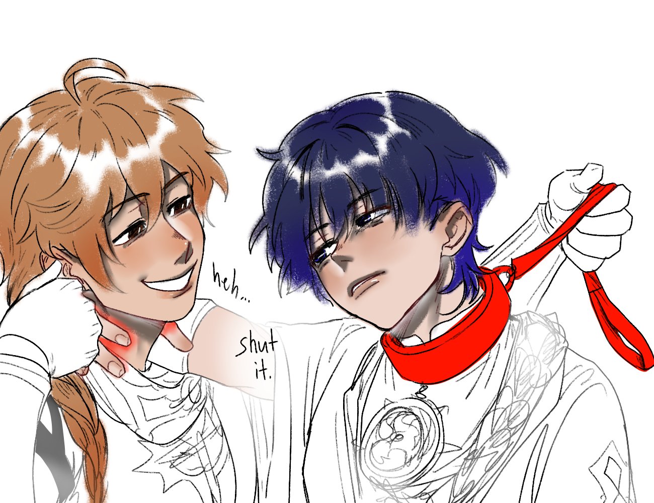 kuan🔞 🩵 on X: abyss aether & scaramouche , anyone? 原神 aescara 🔄??  t.cobJBM2Om1cu  X