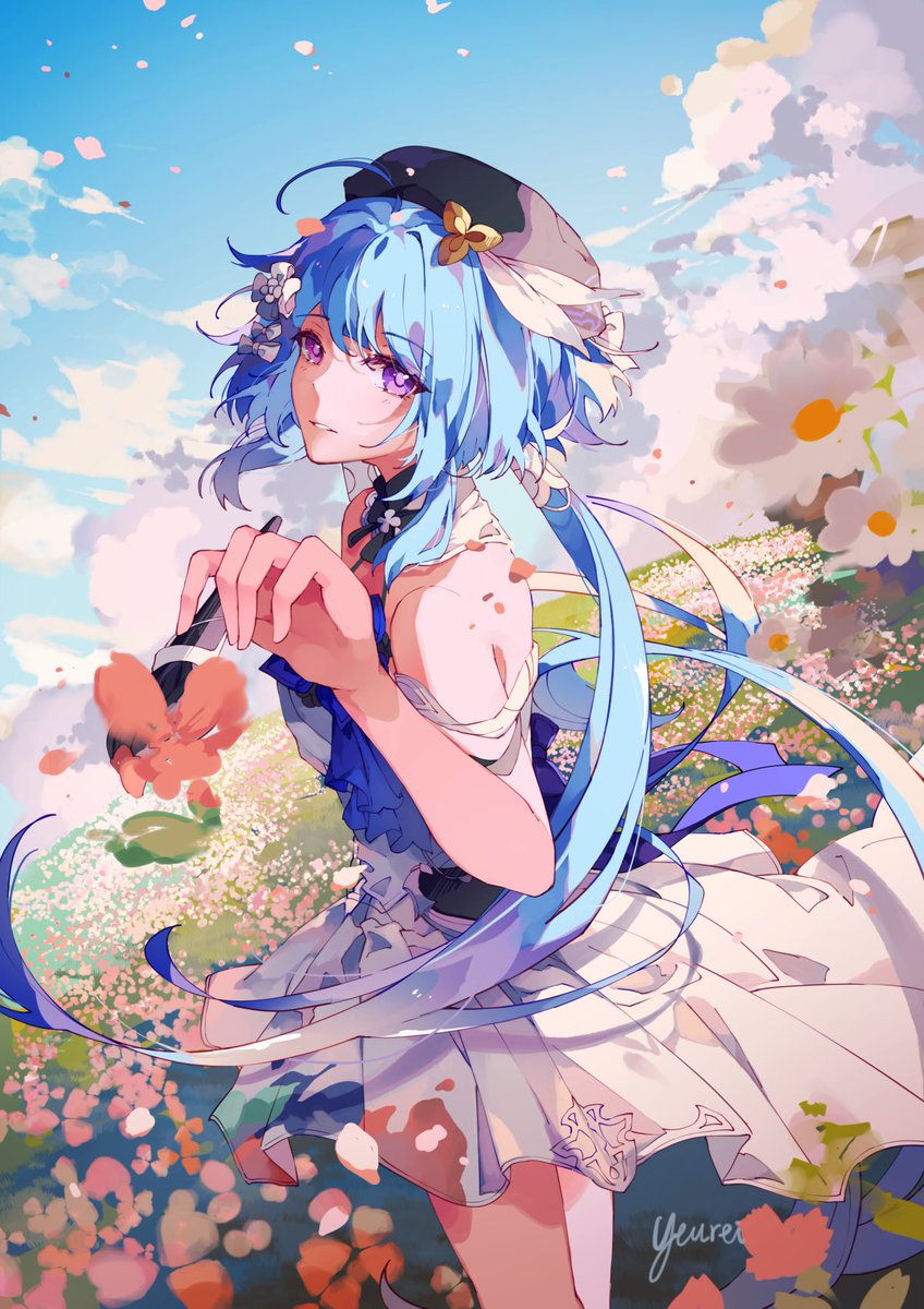 「the world is her canvas 🌸
#HonkaiImpact」|yeu 🌷のイラスト