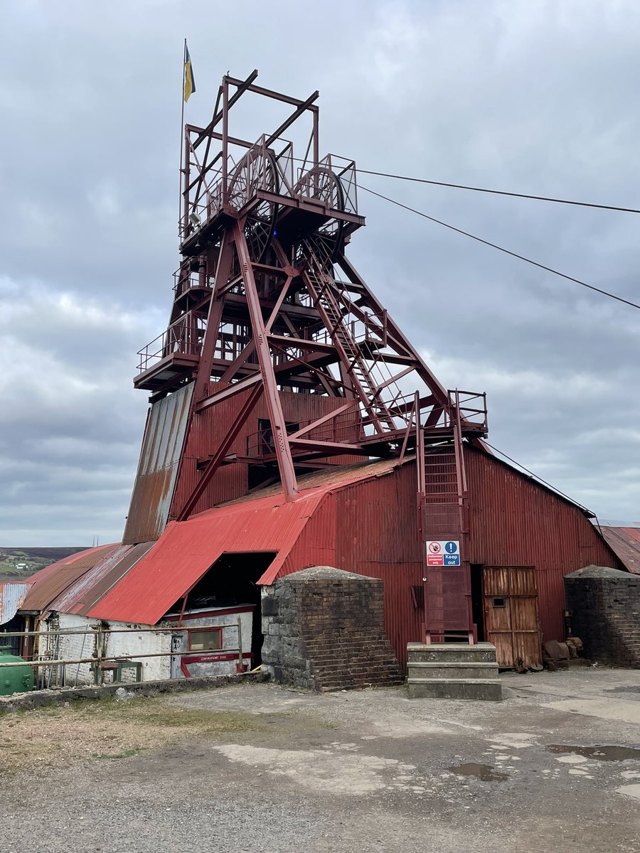 Meanwhile, the staff team visited Big Pit yesterday and travelled 90m down into the disused mine.