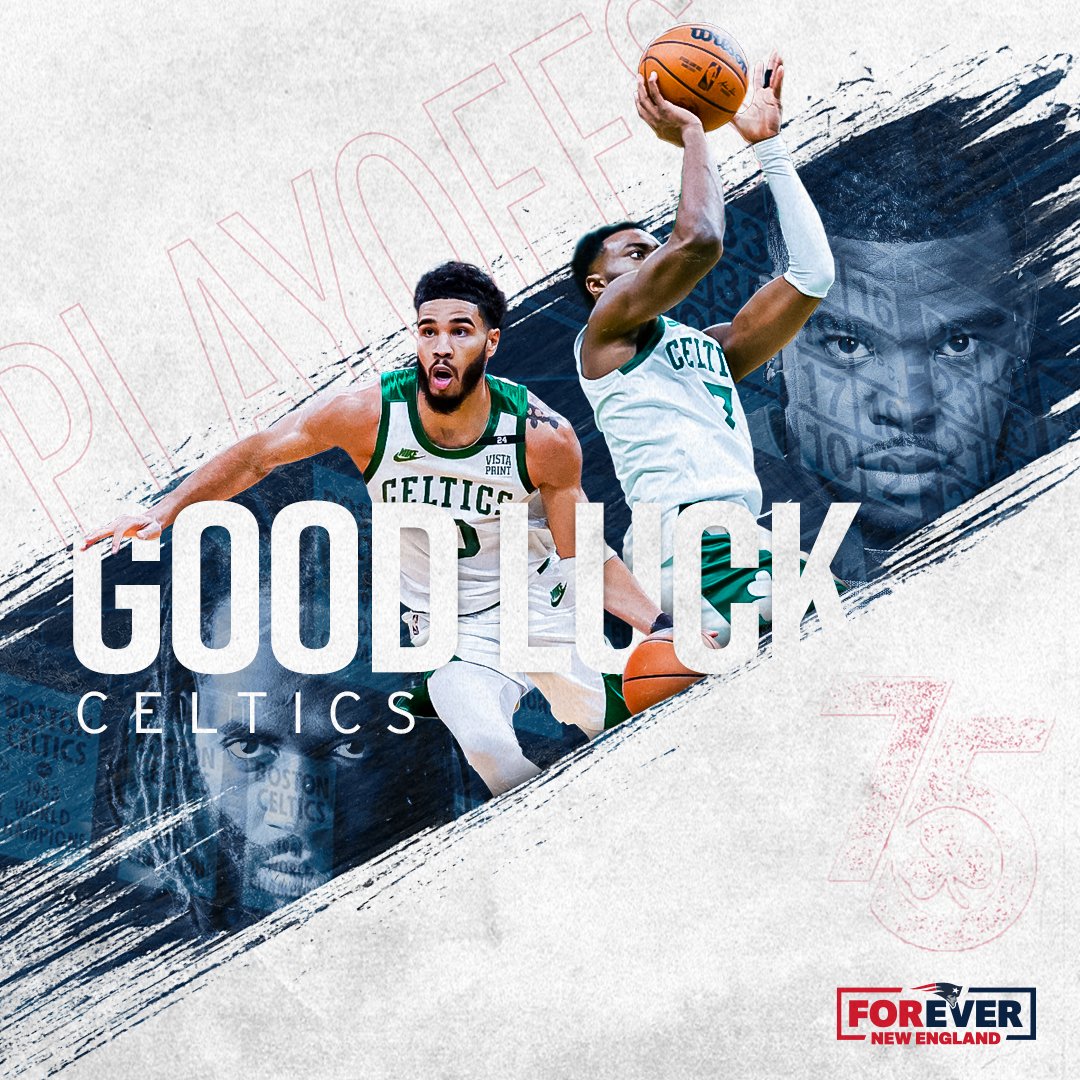 Patriots's tweet photo. It's playoff time.

Let's GO, @celtics! https://t.co/ociTfIUxtE