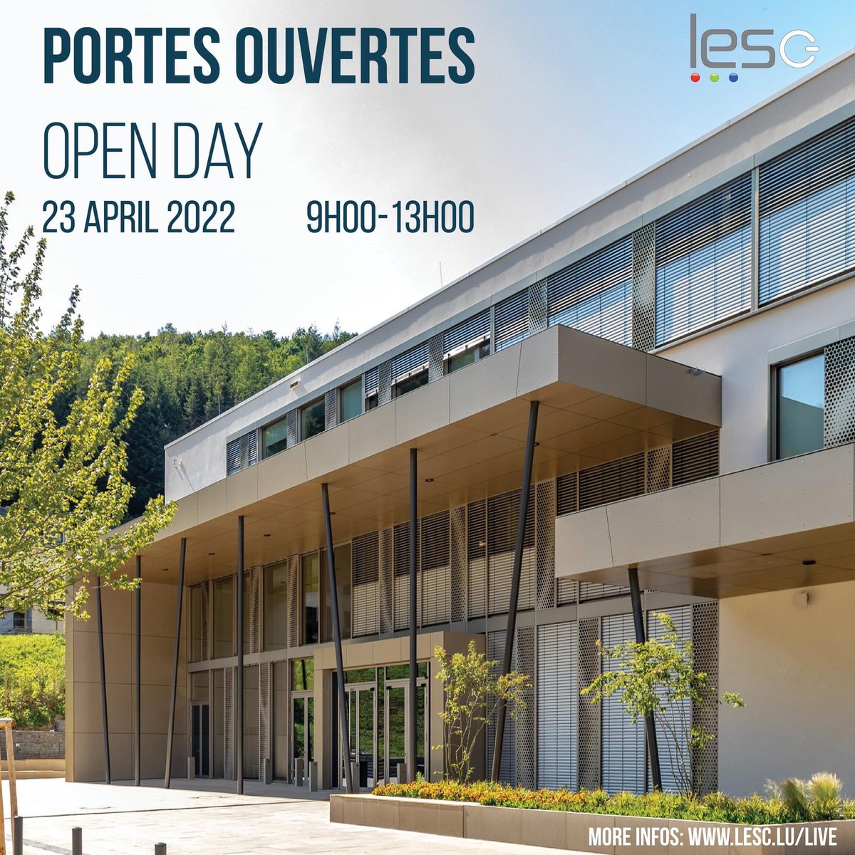 Portes ouvertes @ LESC
23.April 2022
9h-13h 

#lesc #openday