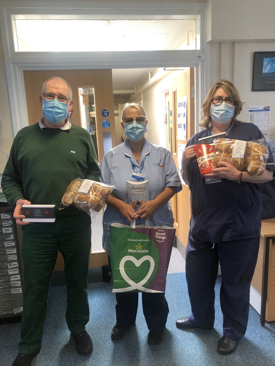Thankyou Teresa from <a href="/Morrisons/">Morrisons</a> @morrisons247TC for the lovely Easter goodies. The team are extremely busy today out on their visits and are very grateful for the treats 🐣 #HappyEaster #EasterTreats