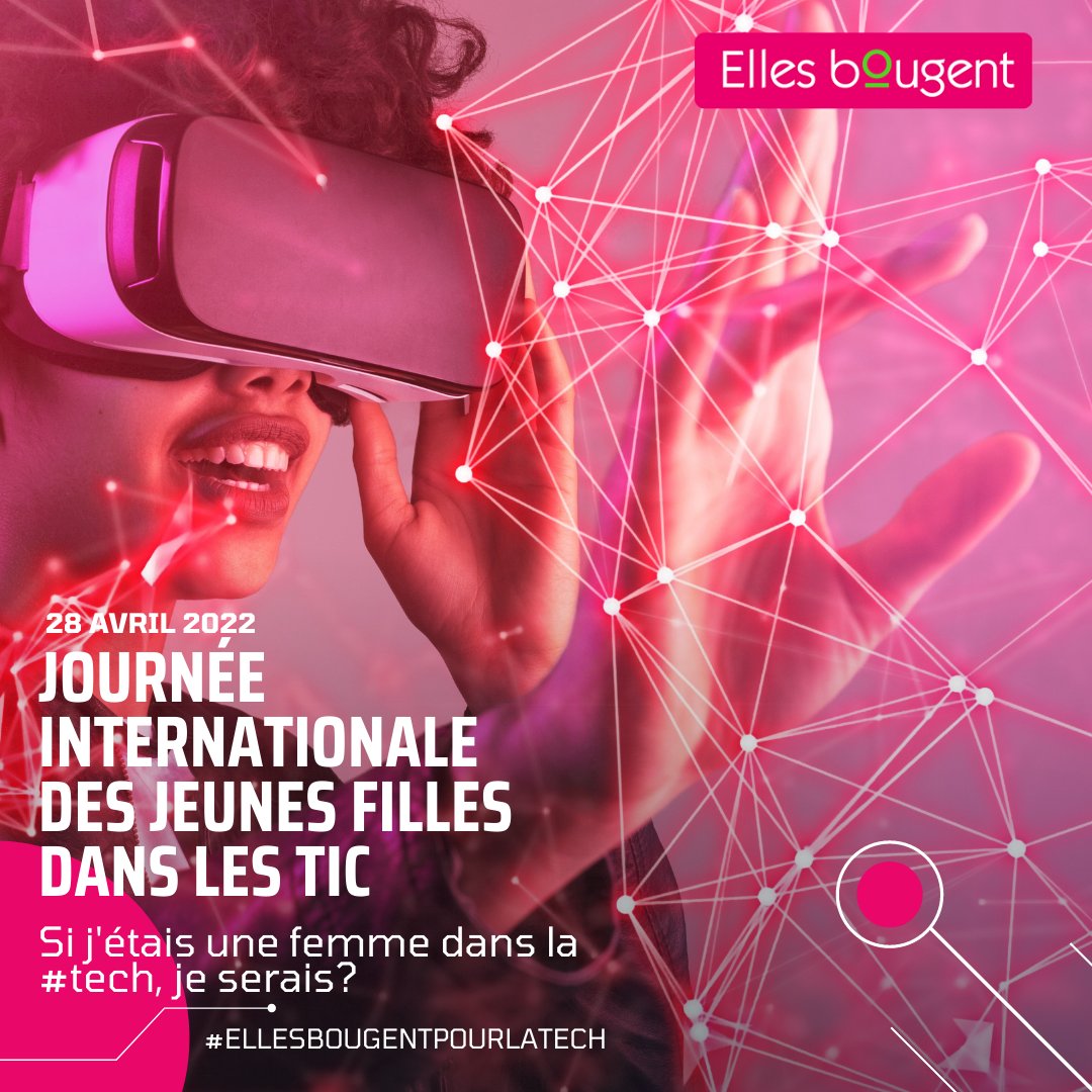 👩‍💻"Si j'étais une femme dans la #tech, je serais?"
 Répondez à cette question en nous disant quelle femme dans la tech vous seriez.  
RDV le 28 avril pour lire les témoignages !
#ellesbougentpourlatech #GirlsinICT #ellesbougent