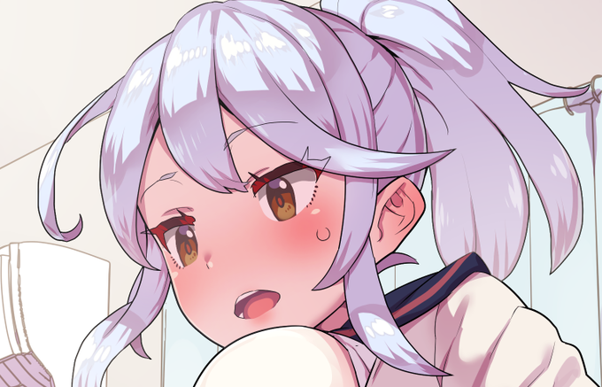 背景をつけた後、差分制作中。 