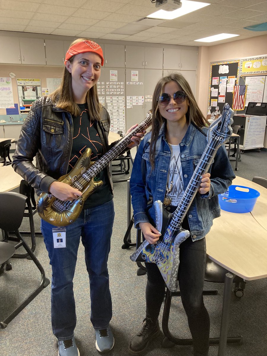 PTE_ACSC's tweet photo. How do you have fun during ILEARN? You create a spirit day to support 3rd and 4th graders! Rock the Test Day at Pine Tree! #brackman #mann https://t.co/GjLpYfTxlh