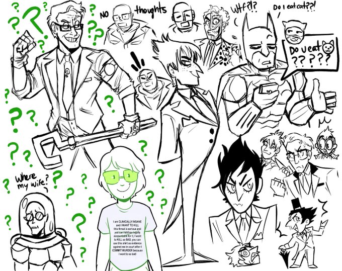 nanana batman (and gotham) doodles 