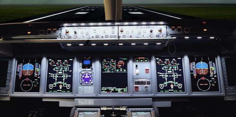 M_Pyadushkin's tweet photo. Probably, the first public image of #SSJNEW cockpit. Compare with the one on the baseline Superjets (2nd photo) https://t.co/0aGiKJSvRk
