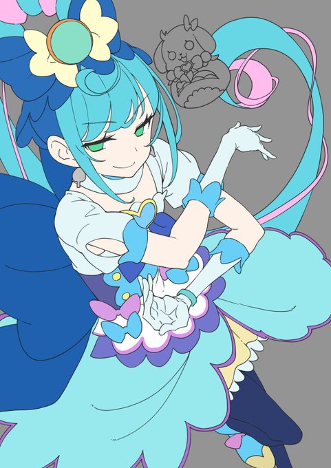 配信で描いてるキュアスパイシー、今日はここまで 