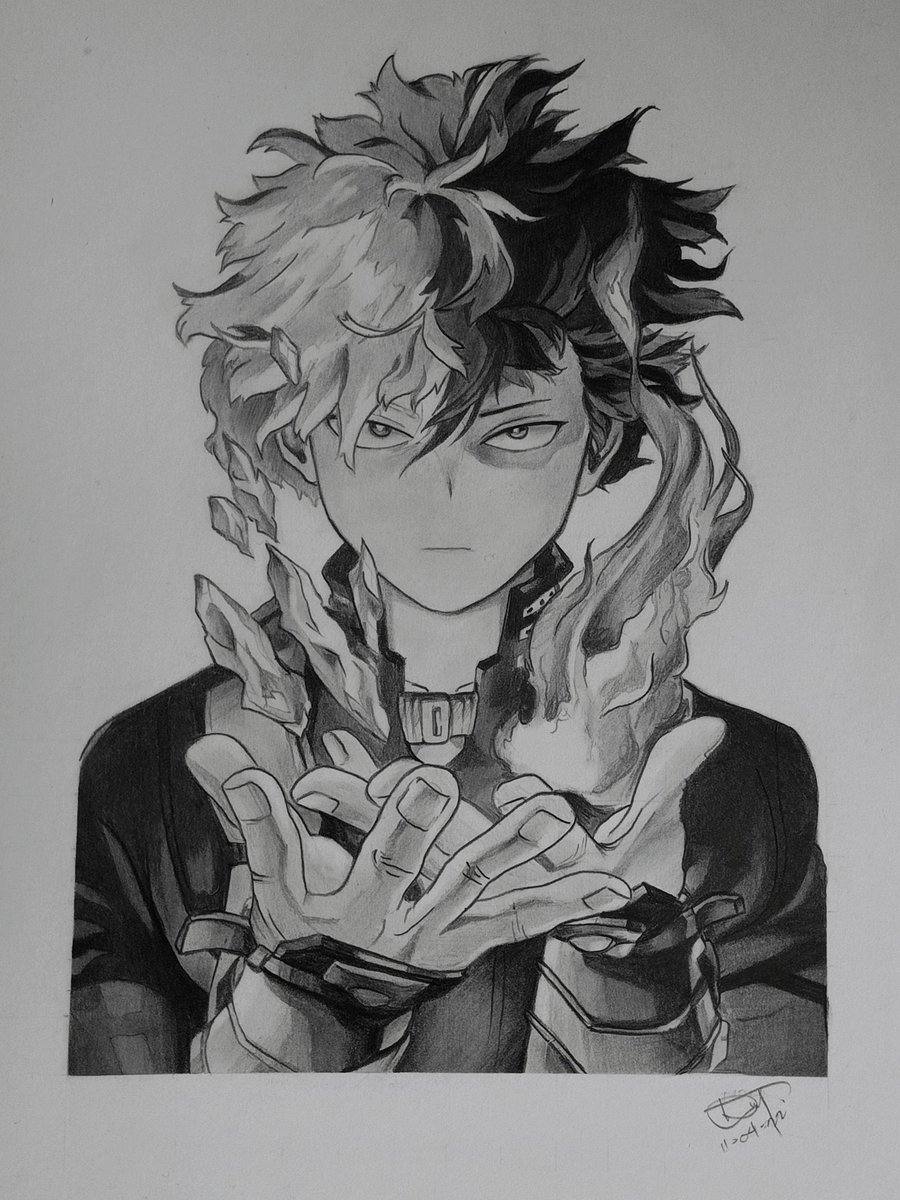 dayyyon's tweet image. shoto todoroki ❄️🔥

graphite pencil and a4 vellum board
#openforcomms #shoto #Todoroki #mha #BokuNoHeroAcademia