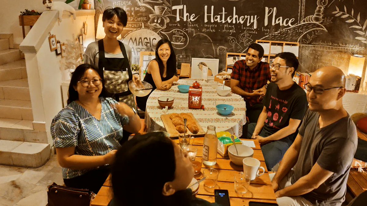 HatcheryPlace's tweet photo. Susannah, our coliving member cooked up a vegan storm for the community in our Conversations Over Kind Meal last Saturday. Next one coming soon! https://t.co/OG8y0ByILk