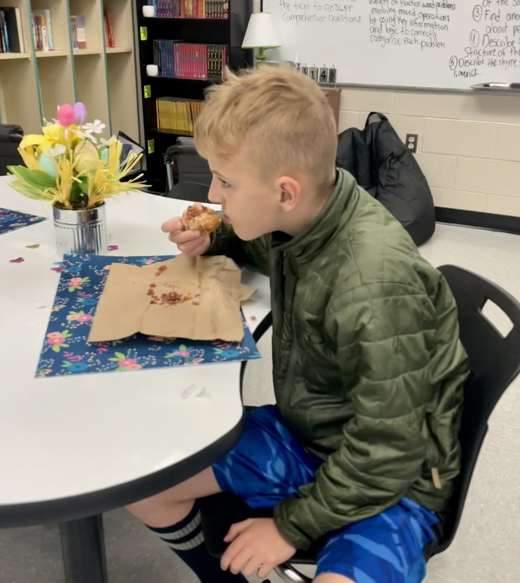 My 4th and 5th grade students enjoyed two mornings of “Honorable Breakfast”. On Thursday, students who met at least one of their Q3 checkin goals received a Duck Donut treat! I am so pleased with their hard work and overall progress this year!  #hardwork💪🏻 #recognition #joleaders