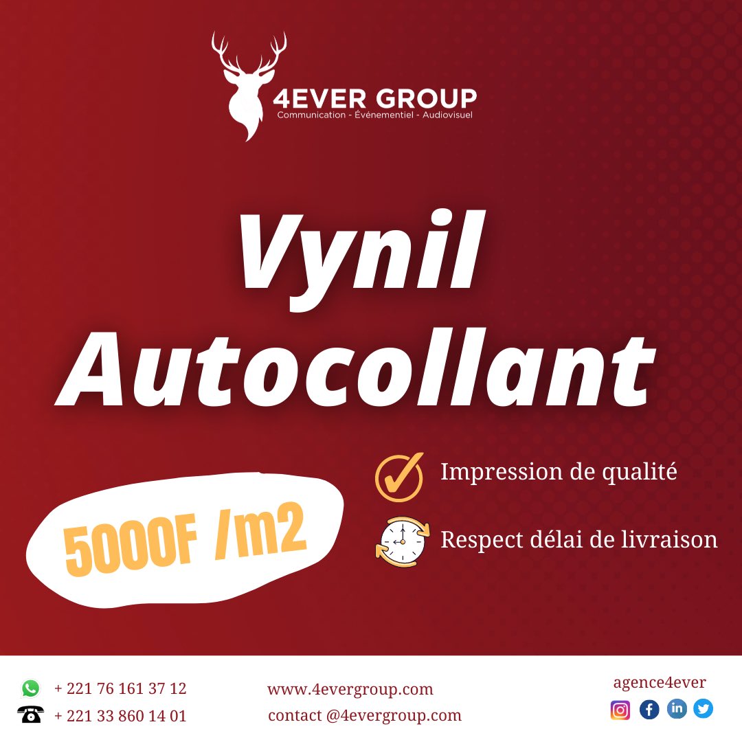 agence4ever's tweet photo. 🎉[#impressionnumerique] 

Nous avons la meilleure qualité d’impression numérique à un prix cadeau 🙄❤️ 

Ne vous perdez pas de vue 👉🏾 Imprimez à moindre coût chez 4EVER GROUP … agence bou maak bi 😍 

Besoin de nos services de conception ou d’impression, CONTACTEZ-NOUS vite ! https://t.co/FCYPxgV1J9