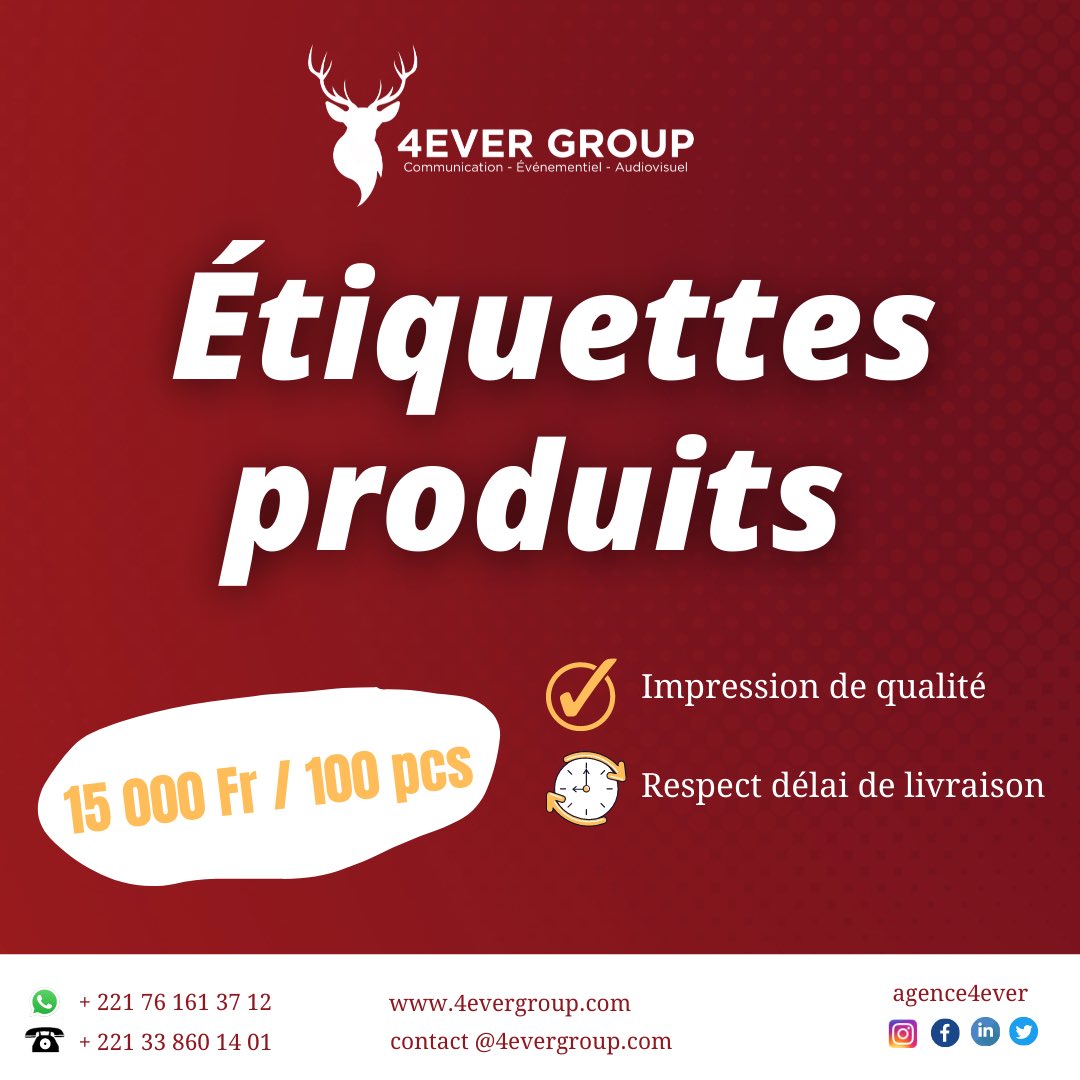 agence4ever's tweet photo. 🎉[#impressionnumerique] 

Nous avons la meilleure qualité d’impression numérique à un prix cadeau 🙄❤️ 

Ne vous perdez pas de vue 👉🏾 Imprimez à moindre coût chez 4EVER GROUP … agence bou maak bi 😍 

Besoin de nos services de conception ou d’impression, CONTACTEZ-NOUS vite ! https://t.co/FCYPxgV1J9