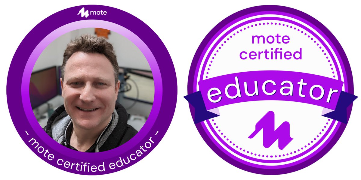 charlie_love's tweet photo. Effective feedback is key to improving outcomes for learners.  Voice feedback with @justmoteHQ, improves both learner and teacher experience and will have a major impact on reducing teacher workload while improving outcomes.
Thanks team Mote, I'm a Certified Educator now! #EdTech https://t.co/r6v2i36OWB