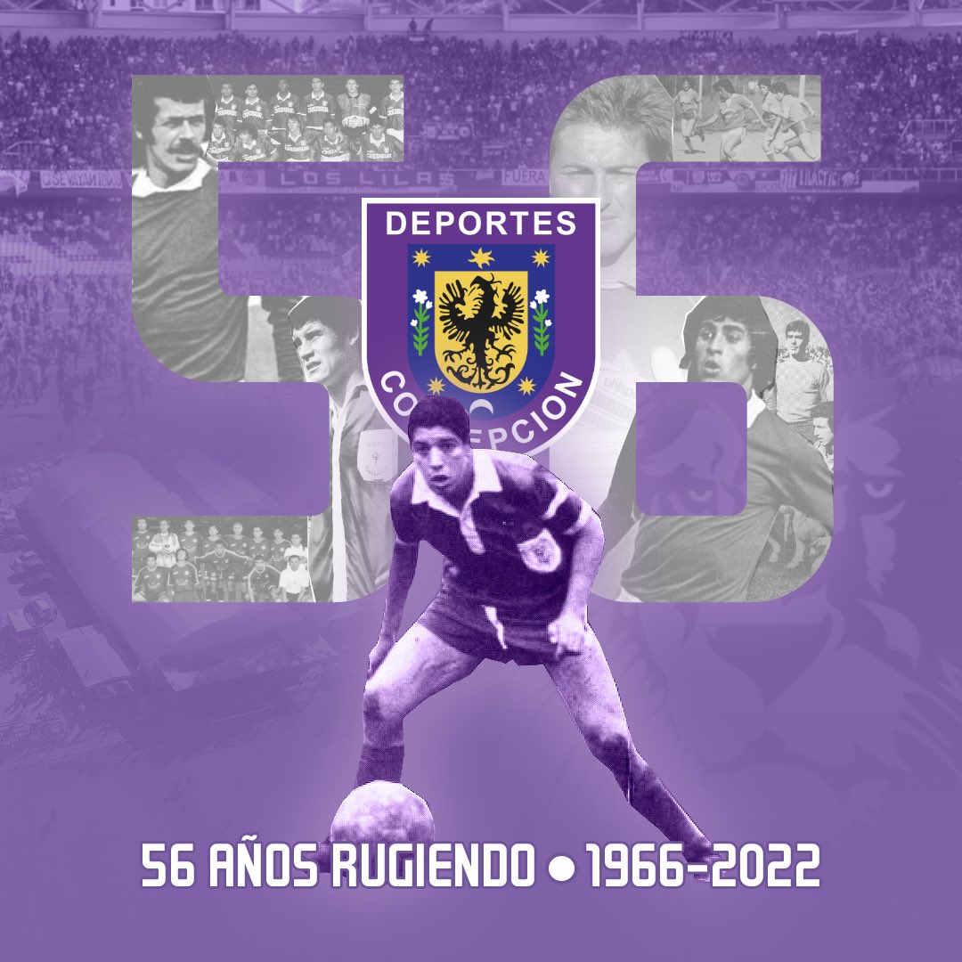 …Que florezcan de triunfos los laureles Y QUE RUJA BIEN FUERTE EL LEÓN… 🎶 ¡Feliz Aniversario 56, Conce querido! 🦁 ¡Un gran rugido para toda nuestra familia lila! 💜

#56AñosRugiendo