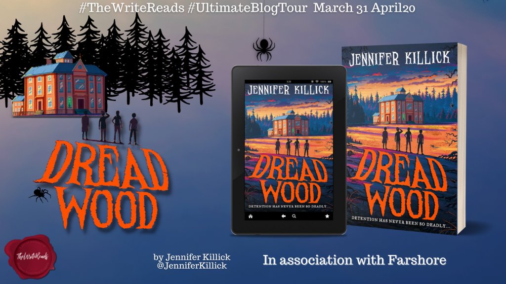 So excited to be part of @The_WriteReads #UltimateBlogTour for #DreadWood 
Think Eight Legged Freaks meets Tremors - Goosebumps for today's tweens. Creepy caretakers, eeerie school grounds, mad scientists & an underground threat to make your skin crawl!  primaryteacherbookshelf.wordpress.com/2022/04/15/dre…