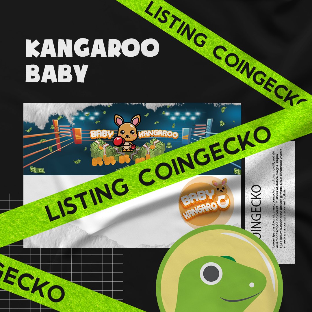 KangarooBabyy's tweet photo. BabyKangaroo will be available on CoinGecko and CoinMarketCap really soon!🤩🤩🤩 https://t.co/uG9AKABEqt