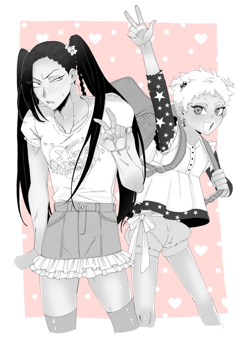 最近のジャミカリ🐍🦦まとめ※女児服:女装/肌色/諸々 