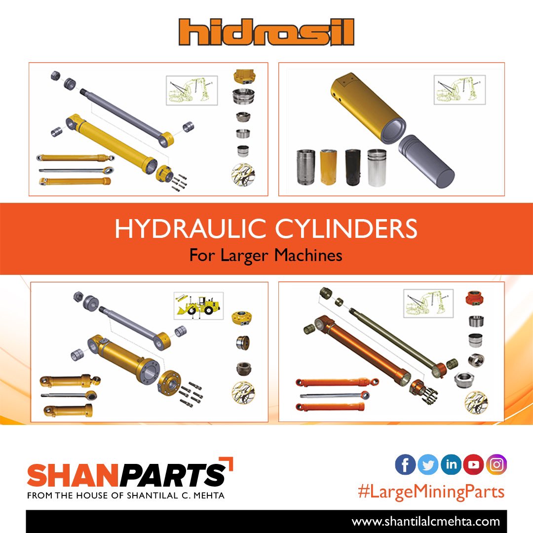 We at SHANPARTS are market leaders in spare parts, thus stringent quality standards are maintained during the distribution process to achieve optimum quality and decrease the likelihood of breakages. SHANPARTS provides premium quality hydraulic cylinders for your requirements. https://t.co/INdBBHMfgL