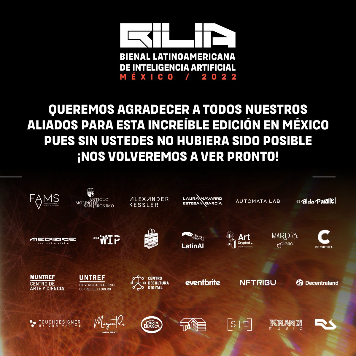 Hola comunidad, queremos externar nuestro agradecimiento y aprecio hacia nuestros aliados que nos apoyaron a hacer este sueño real.✨