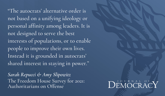 freedomhouse's tweet photo. No democracy is perfect, and those demanding democracy are not demanding perfection. What they desire is the freedom to create a better life and a more just society.

Read the full article by @sarahrepucci and @amy_slip: https://t.co/X5CLurIaXK via @JoDemocracy https://t.co/rK4KRqgMic