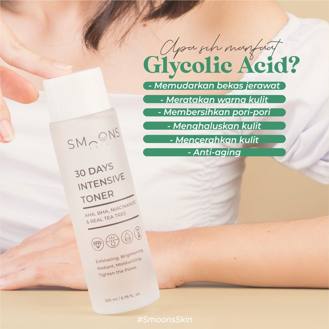 SmoonSkin's tweet photo. Ada yang familiar atau bahkan baru denger soal Glycolic Acid? 

Nih, aku kasih teaser dulu soal manfaatnya buat kulit kita ya 😘 https://t.co/UOfMsl3YBu
