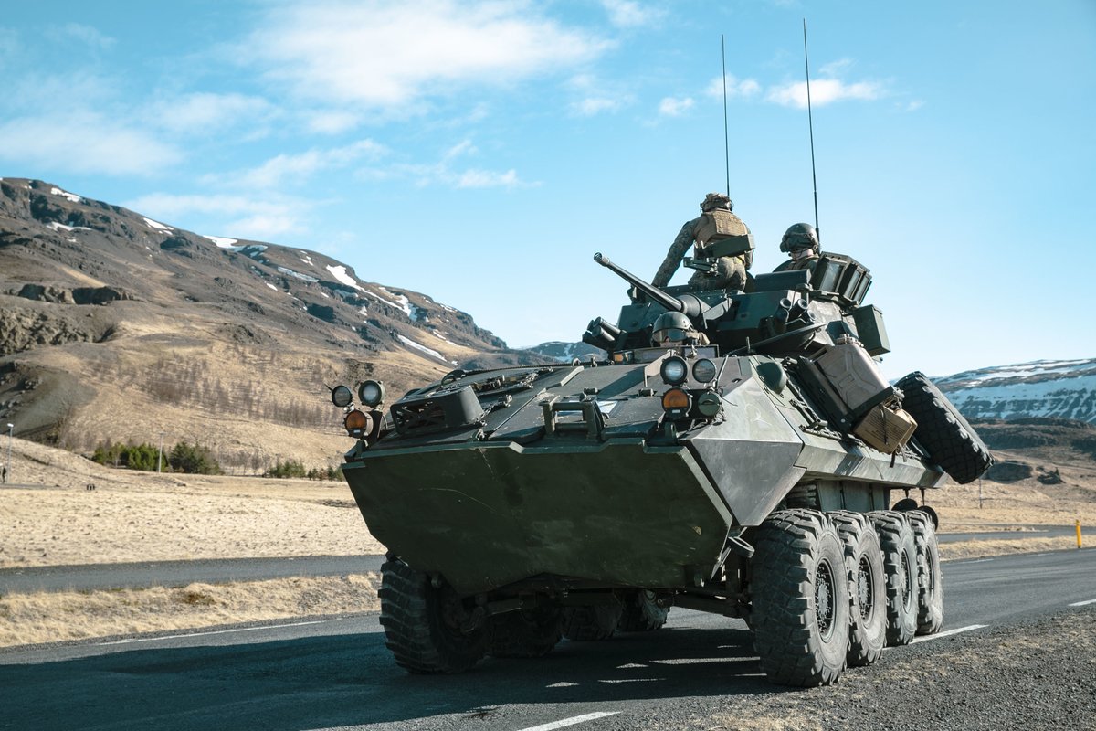 USMC's tweet photo. #Marines with the @22nd_MEU conduct a ship-to-shore exercise during Northern Viking 2022, in Miðsandur, Iceland, April 11.
#NV22 focuses on joint and coalition forces in the defense of Iceland and Sea Lines of Communication in the Greenland, Iceland, United Kingdom (GIUK) gap. https://t.co/trZpBaX1TL