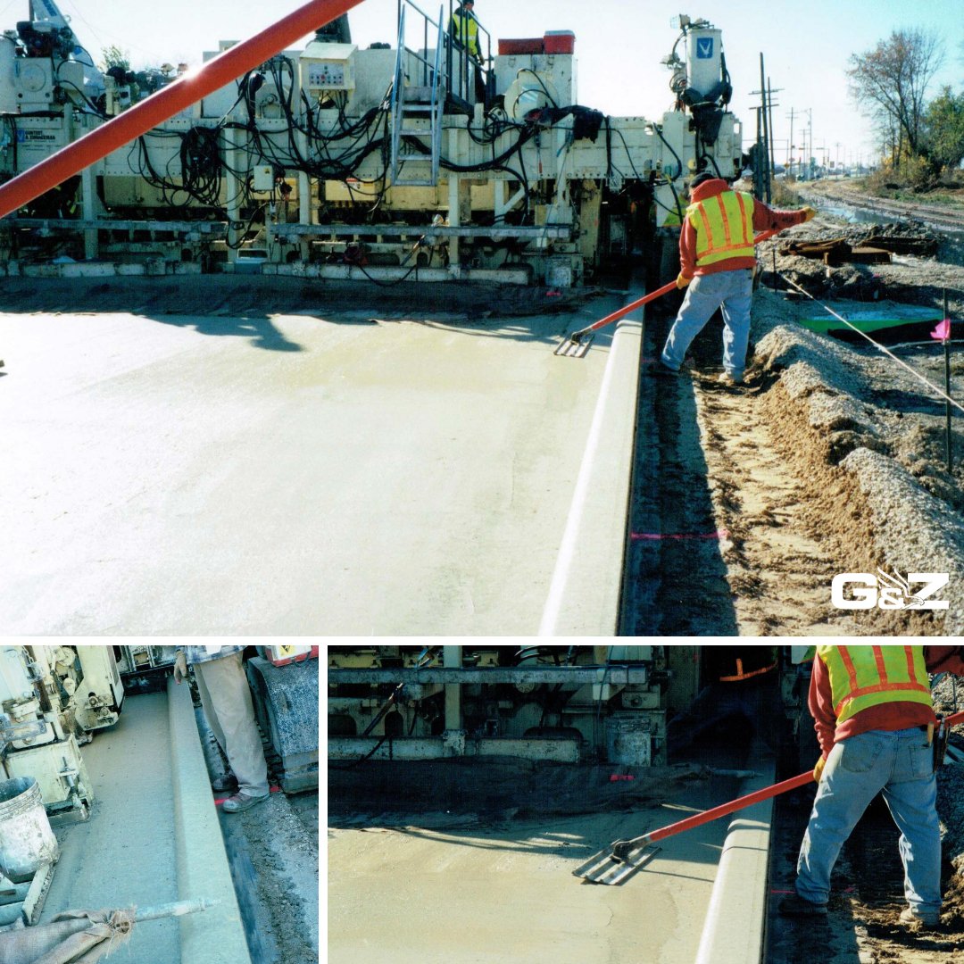Guntert1942's tweet image. The G&amp;amp;Z S850 Paver forms a curb while inserting dowel bars. Call us if your G&amp;amp;Z paver needs a custom-made curb or gutter mold. 

#curbandgutter #cityroads #countyroads #roadconstruction #gnz #guntert #concrete #contractors