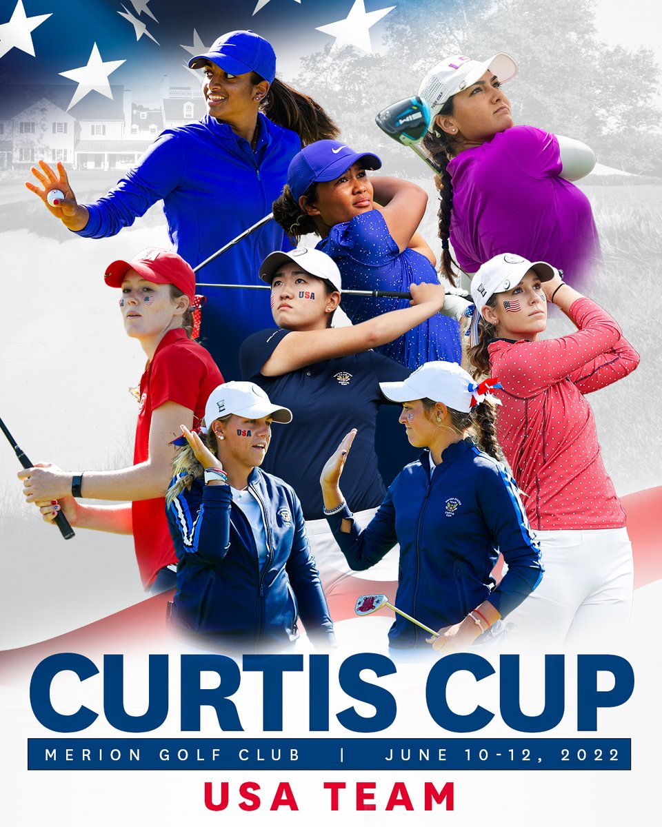 The USA #CurtisCup Team is squad goals!

These eight players are ready to fight to retain the cup at Merion in June.