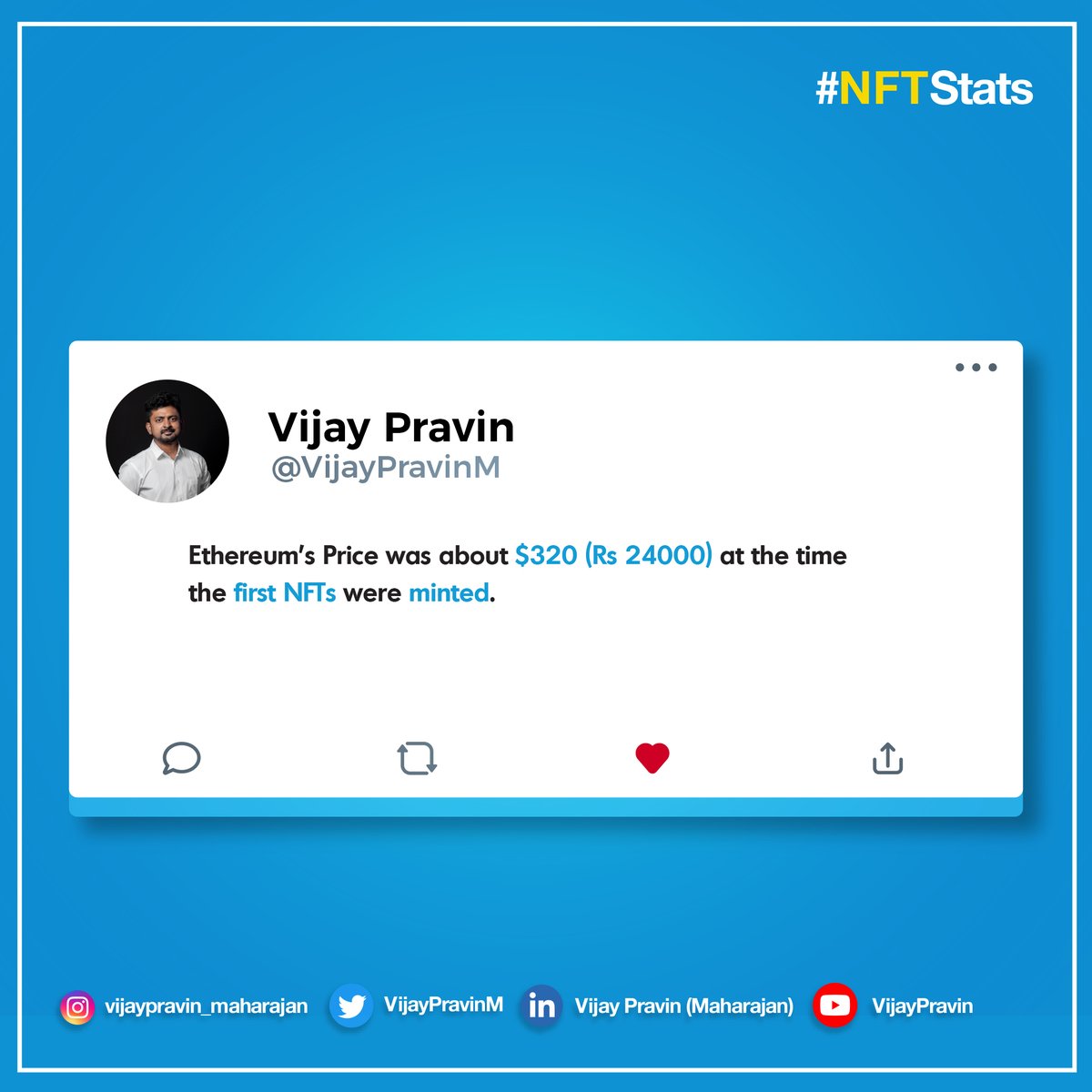 VijayPravinM's tweet photo. Did you Know ? 

#NFTs #Web3 #crypto #NFTCommunity https://t.co/3nQYwW4SUd