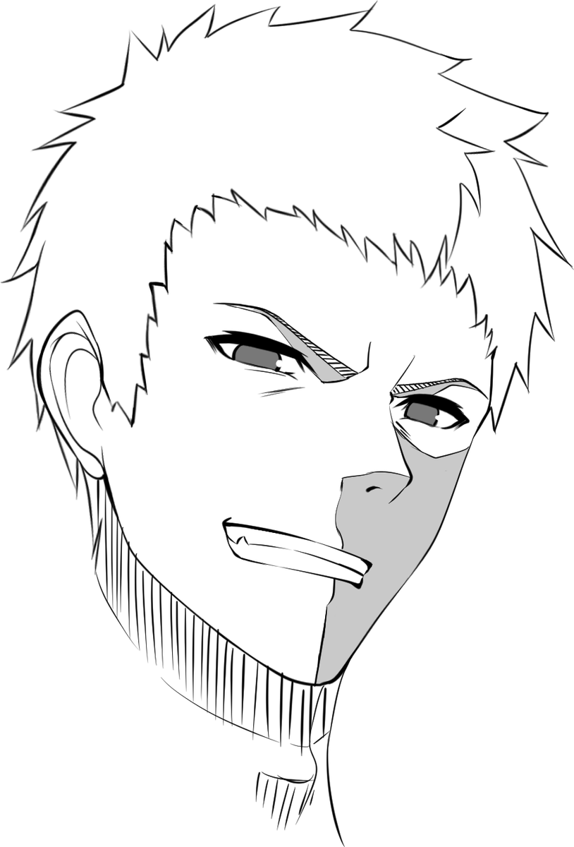 男キャラ描き中! 男キャラ数か月ぶりに描くわ! 