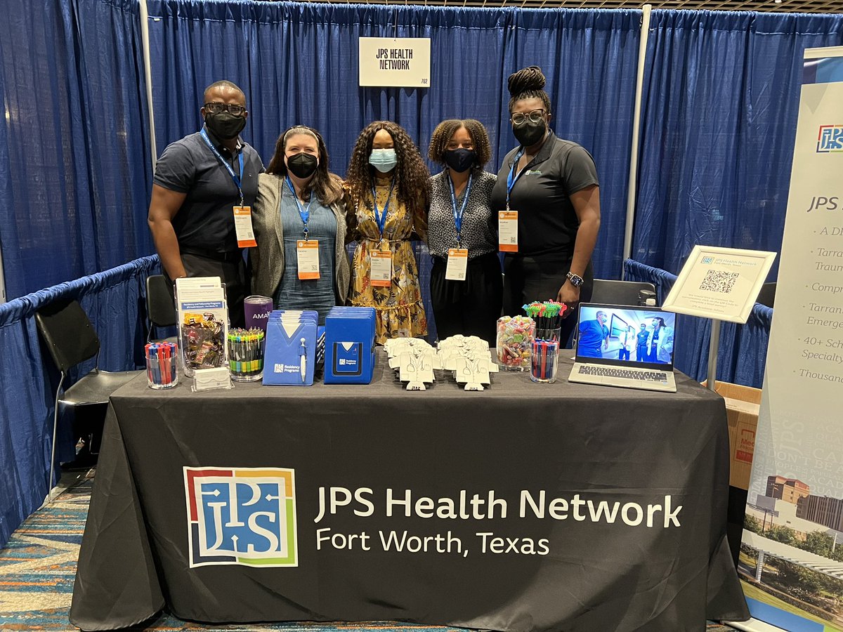 JPSGeri's tweet photo. We’re here at #AMEC2022 for #SNMA conference! Come say hello, meet Dr. Collins, and learn more about  JPS Geriatrics Fellowship  and JPS  Residency programs @jpsfmr  @FortWorthEM https://t.co/1zpeQfTIg2