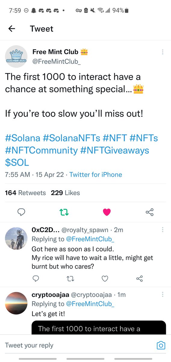 OreoEth's tweet photo. @FreeMintClub_ never too slow https://t.co/Mpm4SZF0ON