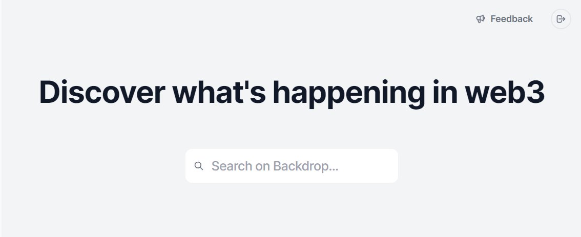 Information influx may be so overwhelming that it’s not always possible to “fish” for the information you are interested in. If you are enthusiastic about Web3, Backdrop will keep you in the loop about the upcoming events there - backdrop.so/discover
#web3 #internet