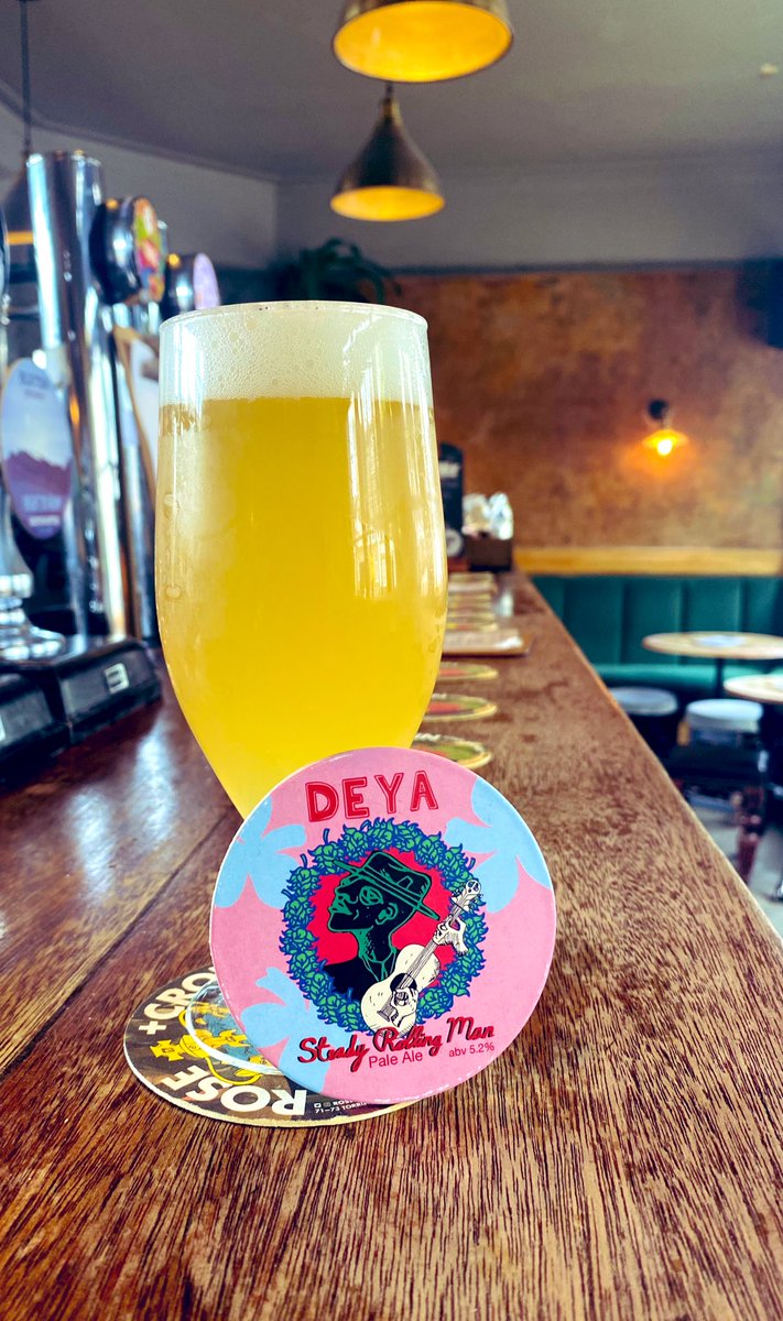 Happy bank holiday weekend!! We are here to make everything slightly better for you! Including fresh on @deyabrewery Steady rolling man! The classic and very amazing hoppy pale ale Happy Friday all xx #craftbeer #kentishtown #london #roseandcrown #NW5 #beer #steadyrollingman