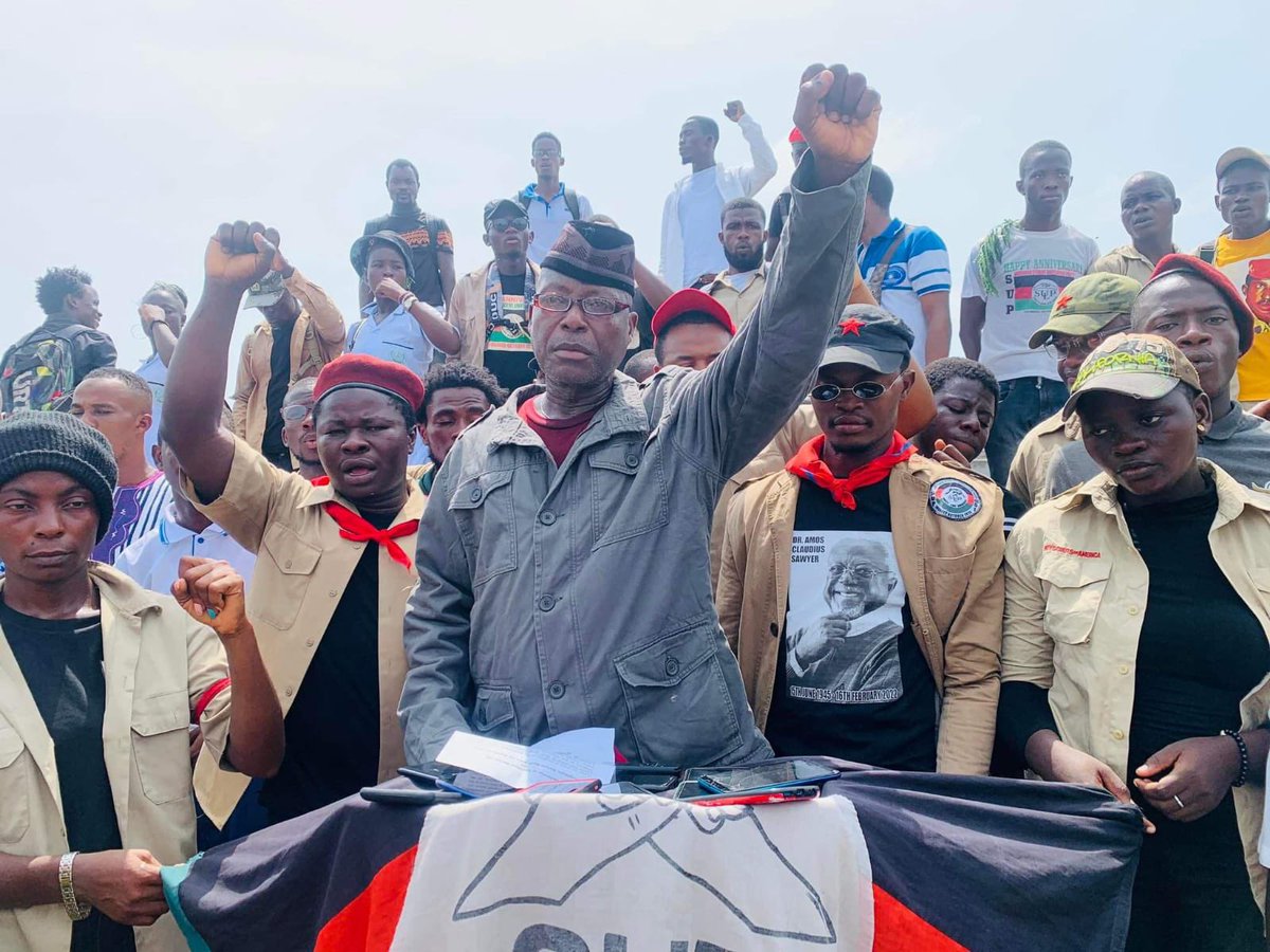 JUSUKAM95604282's tweet photo. SUP celebrates all Progressive Martyrs of the National Democratic Revolution of Liberia. 
In the cause of the people, the struggle continues. 

#LongLiveSUP💚🖤❤️✊🏿 https://t.co/j3XeBZDeeJ