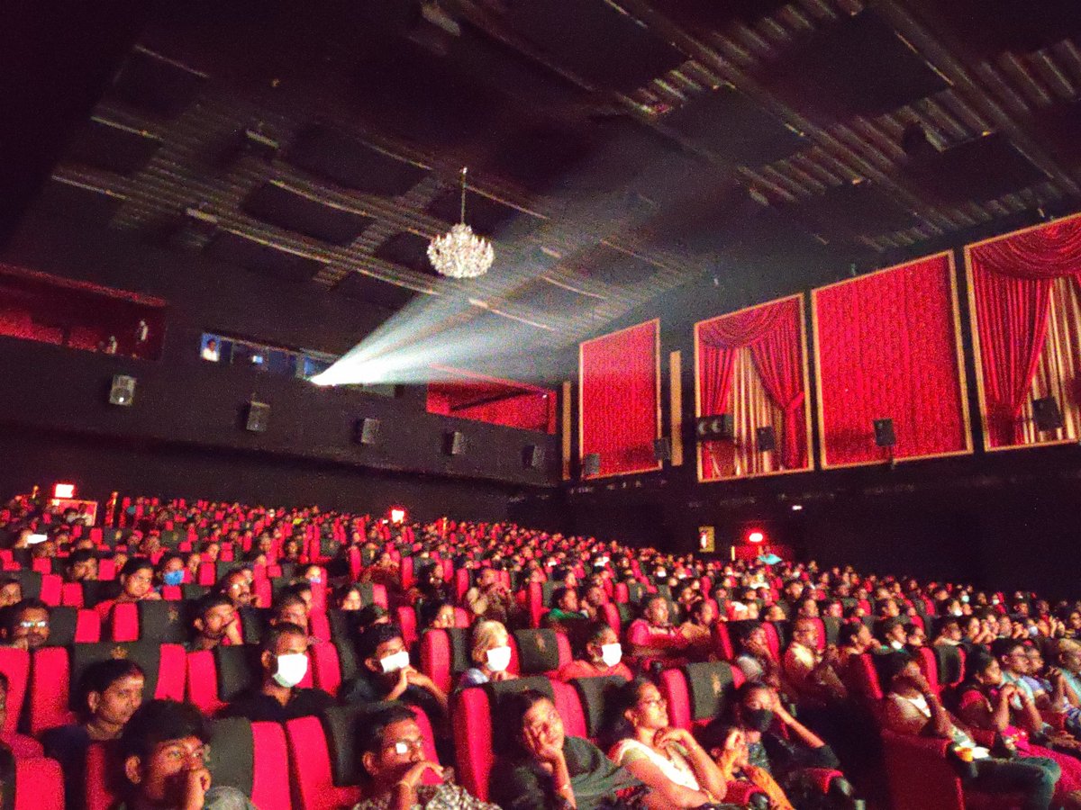 RamCinemas's tweet image. #BeastInRamCinemas flooded with full of Families !!
Nothing Can Stop #Thalapathy &apos;s Box-office rage 🔥
#Beast Blockbuster Hit 💥