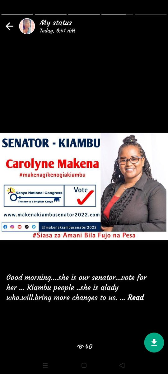 OdungaAlice's tweet image. #Zoea  Senator wako mapema..Kiambu people