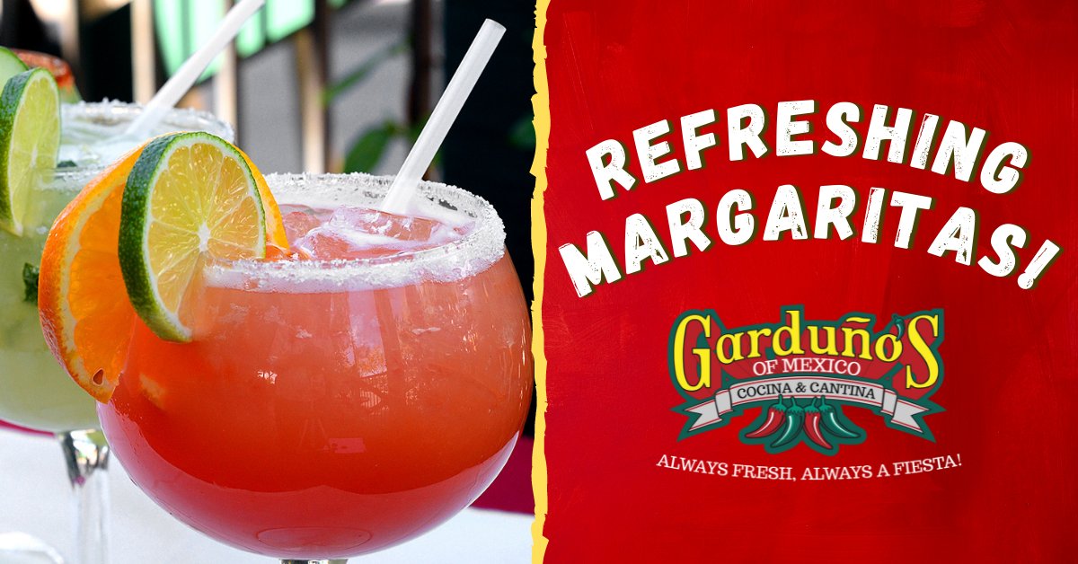 gardunosnm's tweet photo. TGIF! Treat yourself to one of our famous margaritas! 🎊 https://t.co/QORKvw2pae