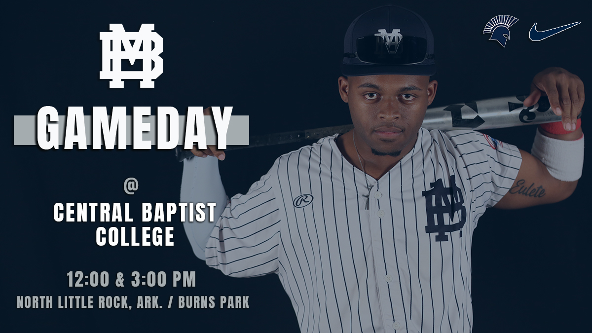 Seeking back-to-back AMC series sweeps for the first time since 2019. We're down in North Little Rock, Ark. to take on Central Baptist (19-19, 4-8 AMC).

🕛 – 12:00 &amp; 3:00 PM
💻 – bit.ly/CBCMustangs-Vi…
📊 – bit.ly/MBUBASEStats-C…
📊 – bit.ly/MBUBASEStats-C…

#SpartanUp