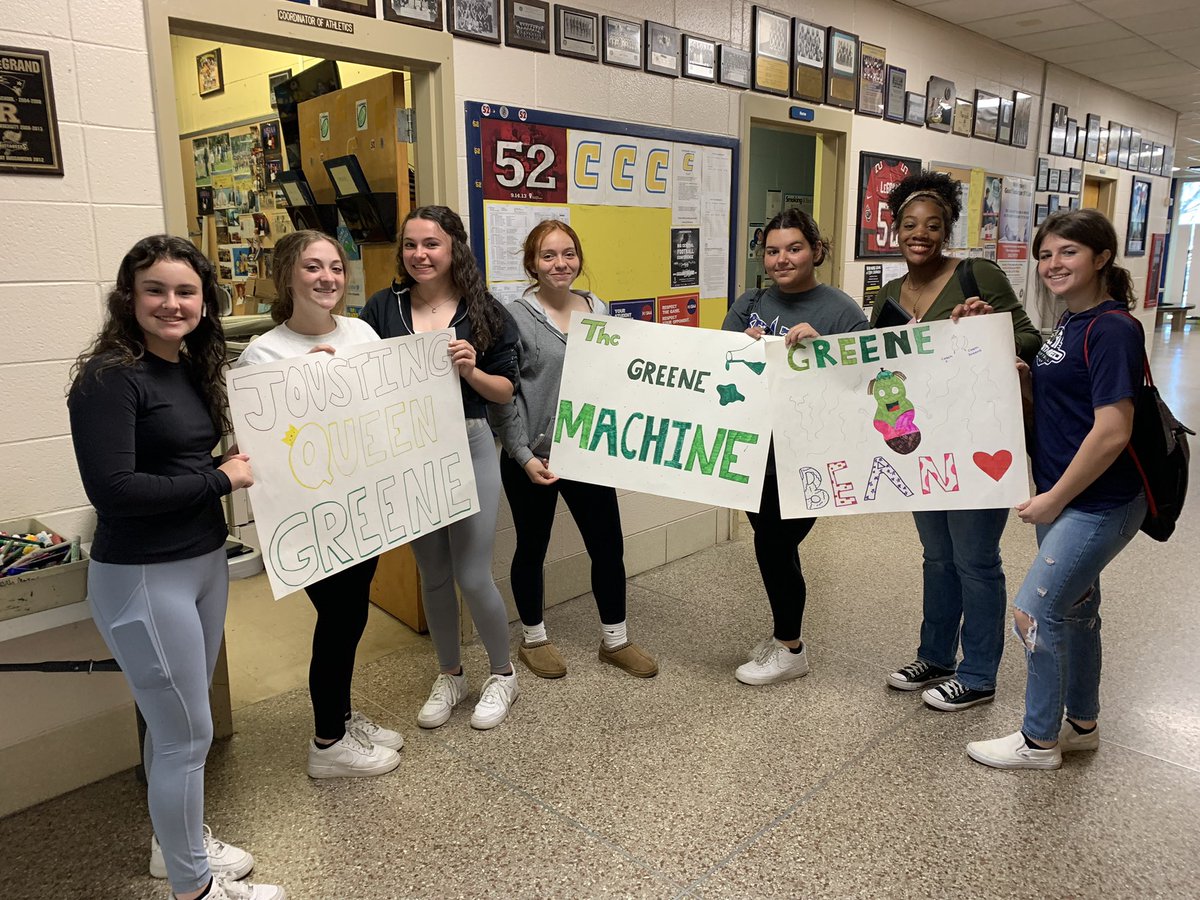 Getting ready to support Coach Greene at the Jousting Tournament!